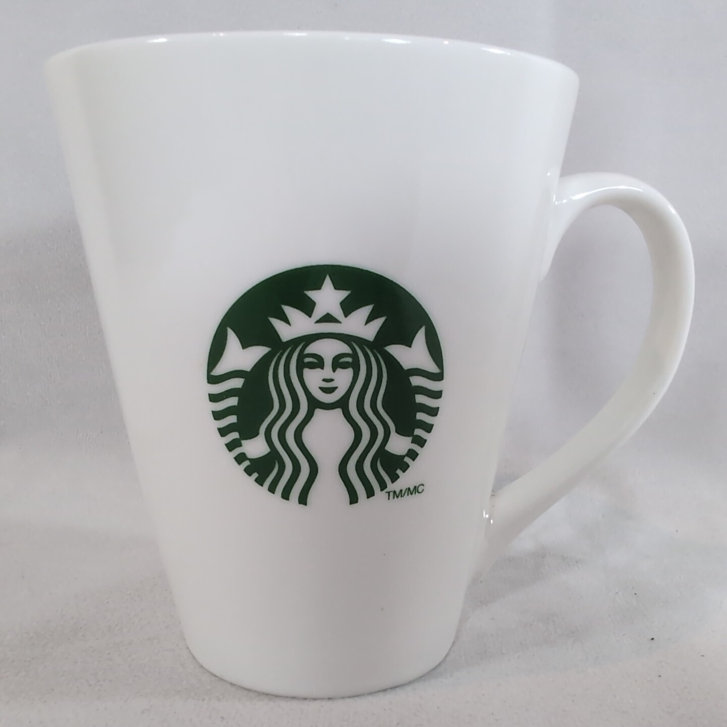 Starbucks Mug White Green Classic Basic 13 fl oz 384 ml Ceramic Coffee Tea 2014