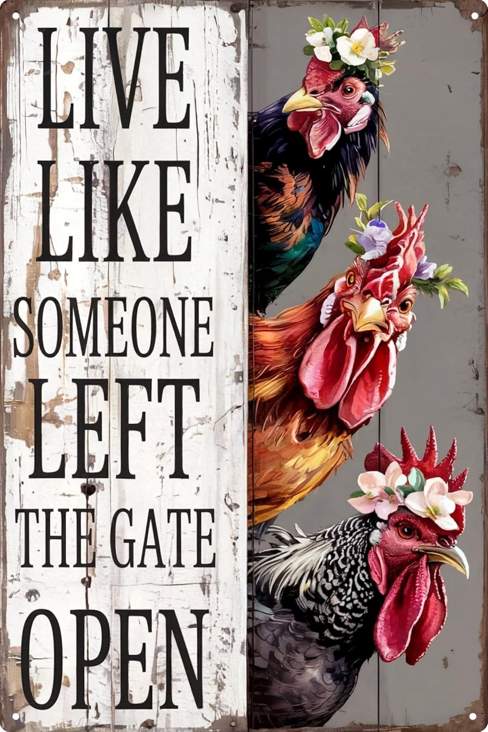 Funny Chicken Gifts Christian God Gifts Chicken I’M Going to Let God Fix It Tin