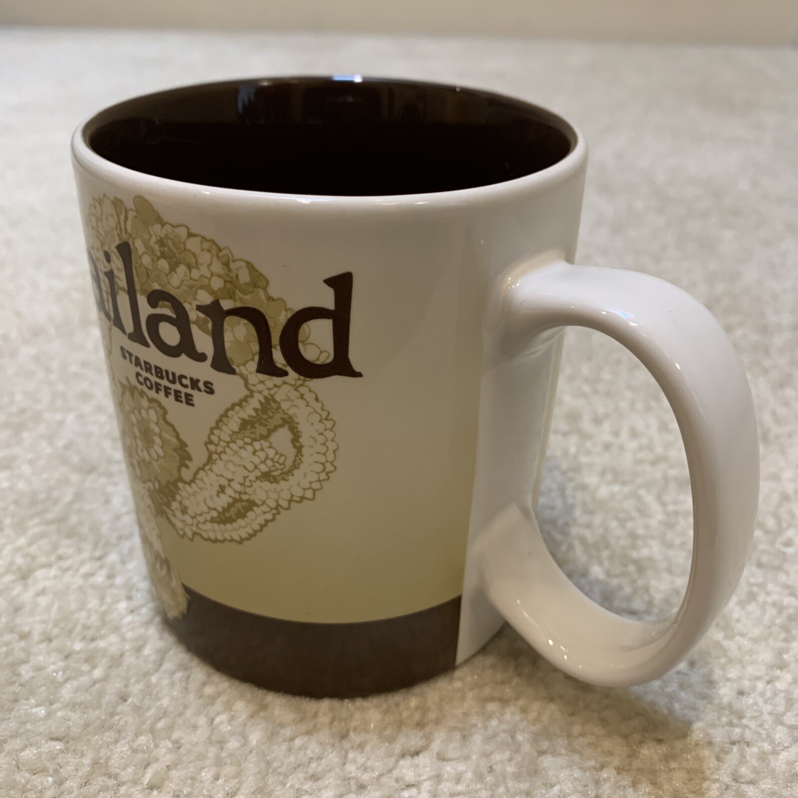 Starbucks Thailand 2009 Global Icon Collector Ceramic Coffee Tea Mug Cup 16 Oz