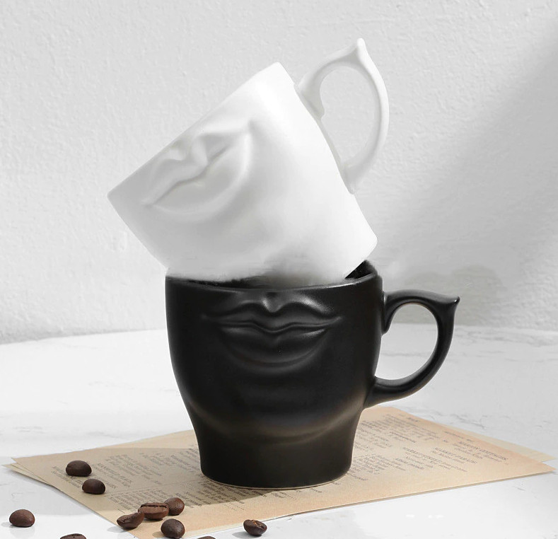 Quality Nordic Irregular Korean Style Ceramic Mug Cup Tray Minimalist Decor