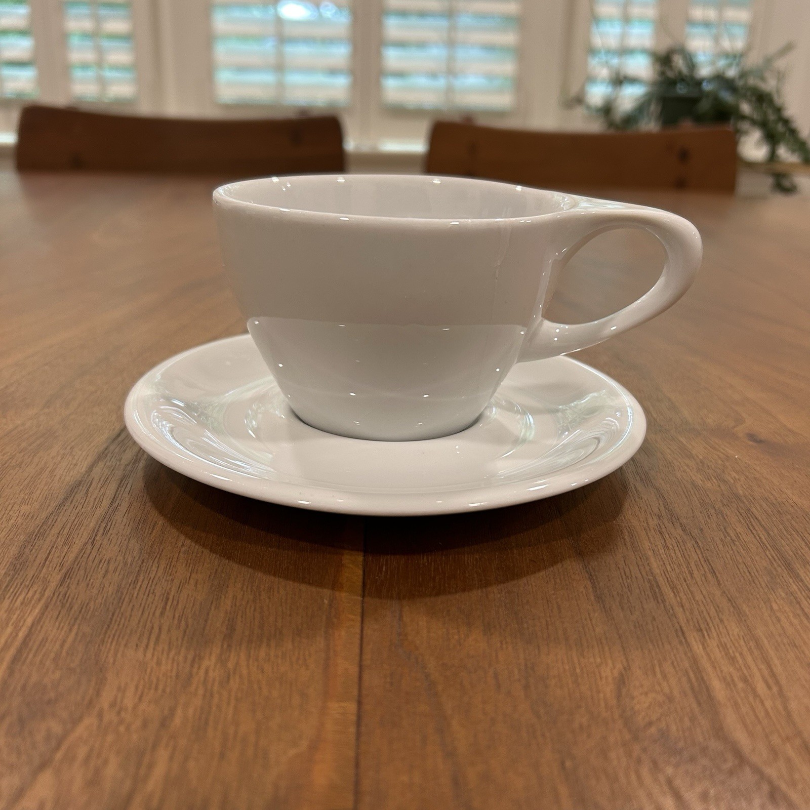 notNeutral Lino 8 oz Small Porcelain Latte Cup with Saucer Qty 1