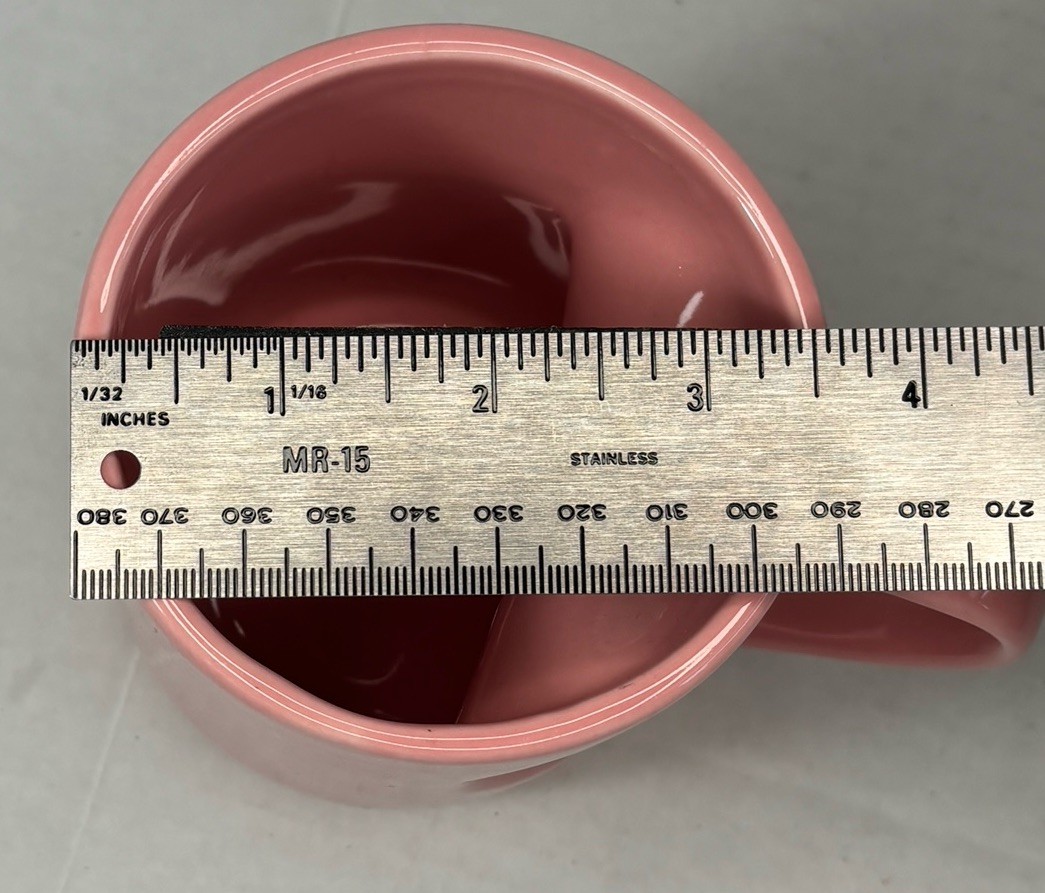 Target 13 fl oz Stoneware Heart Handle Mug Pink Threshold