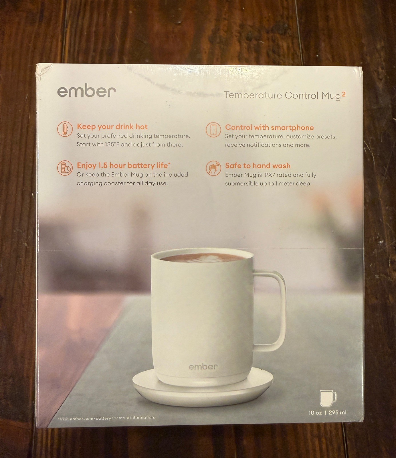 NEW EMBER 10oz Temperature Control Smart Mug 2 White SEALED