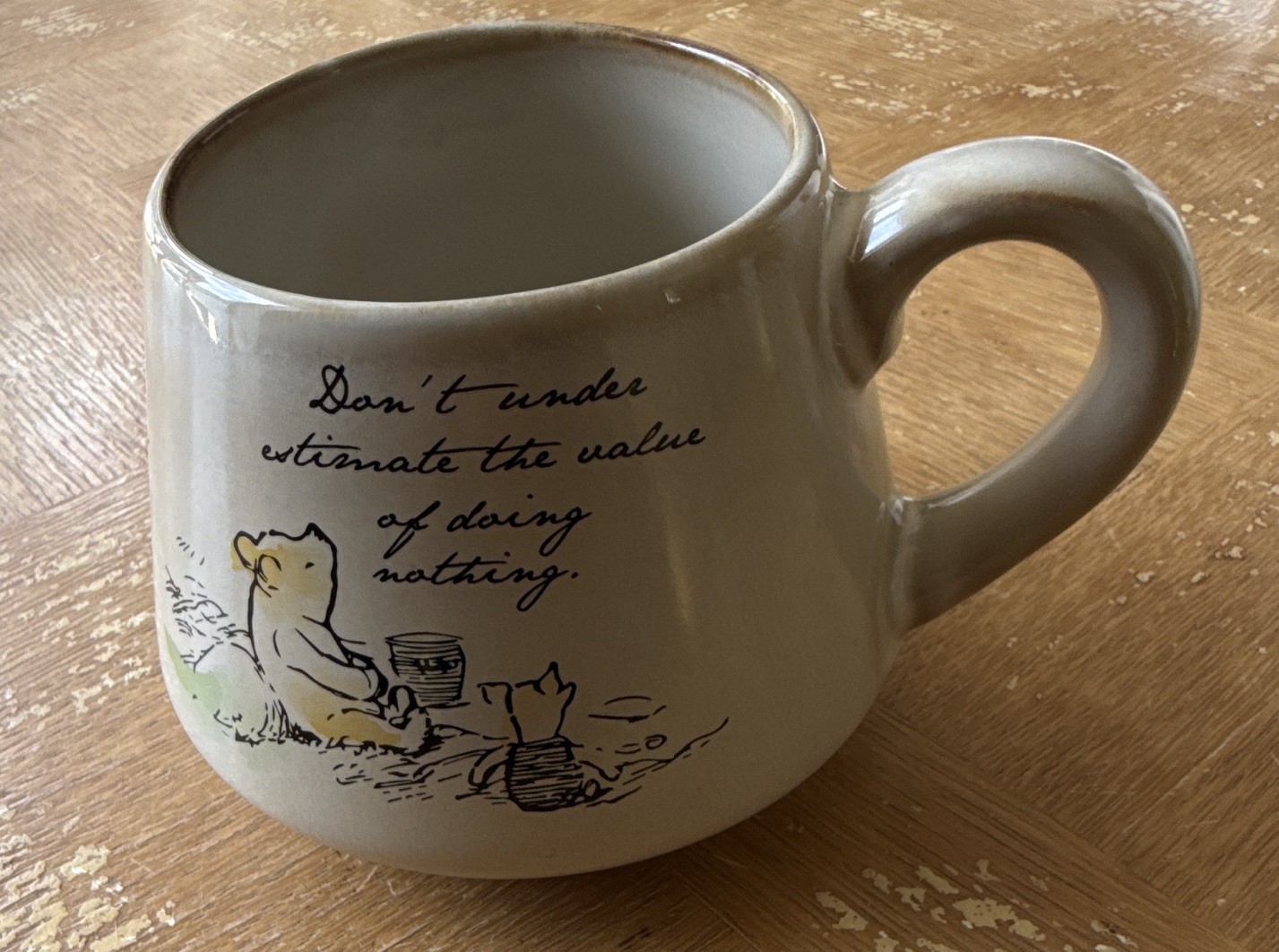 Thoughtfully Winnie the Pooh Piglet Memories Stoneware Coffee Mug Cream 3.5in