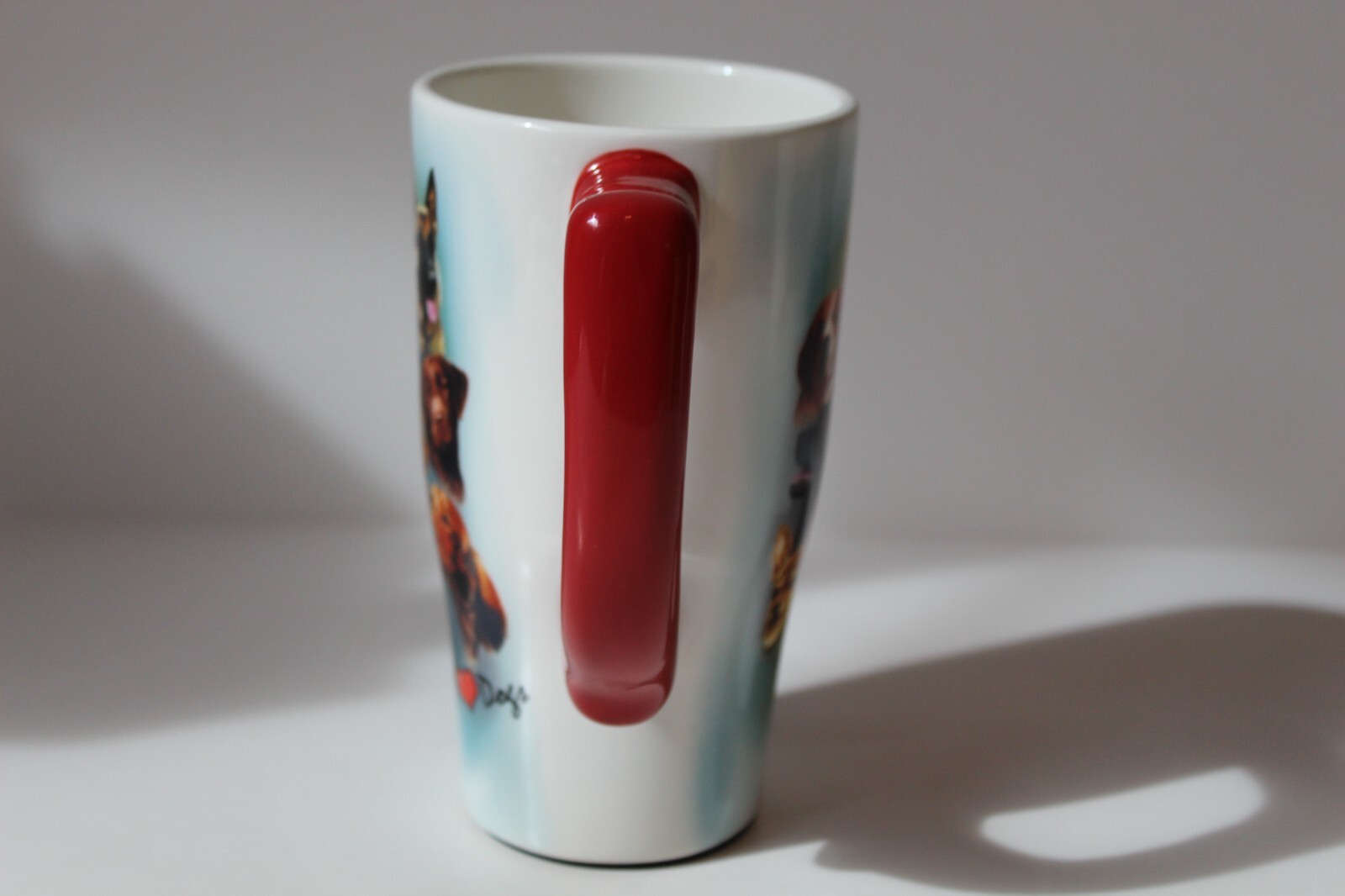 Spoontiques I Love Dogs 16 oz Ceramic Coffee Mug w/ Non-Skid Botttom