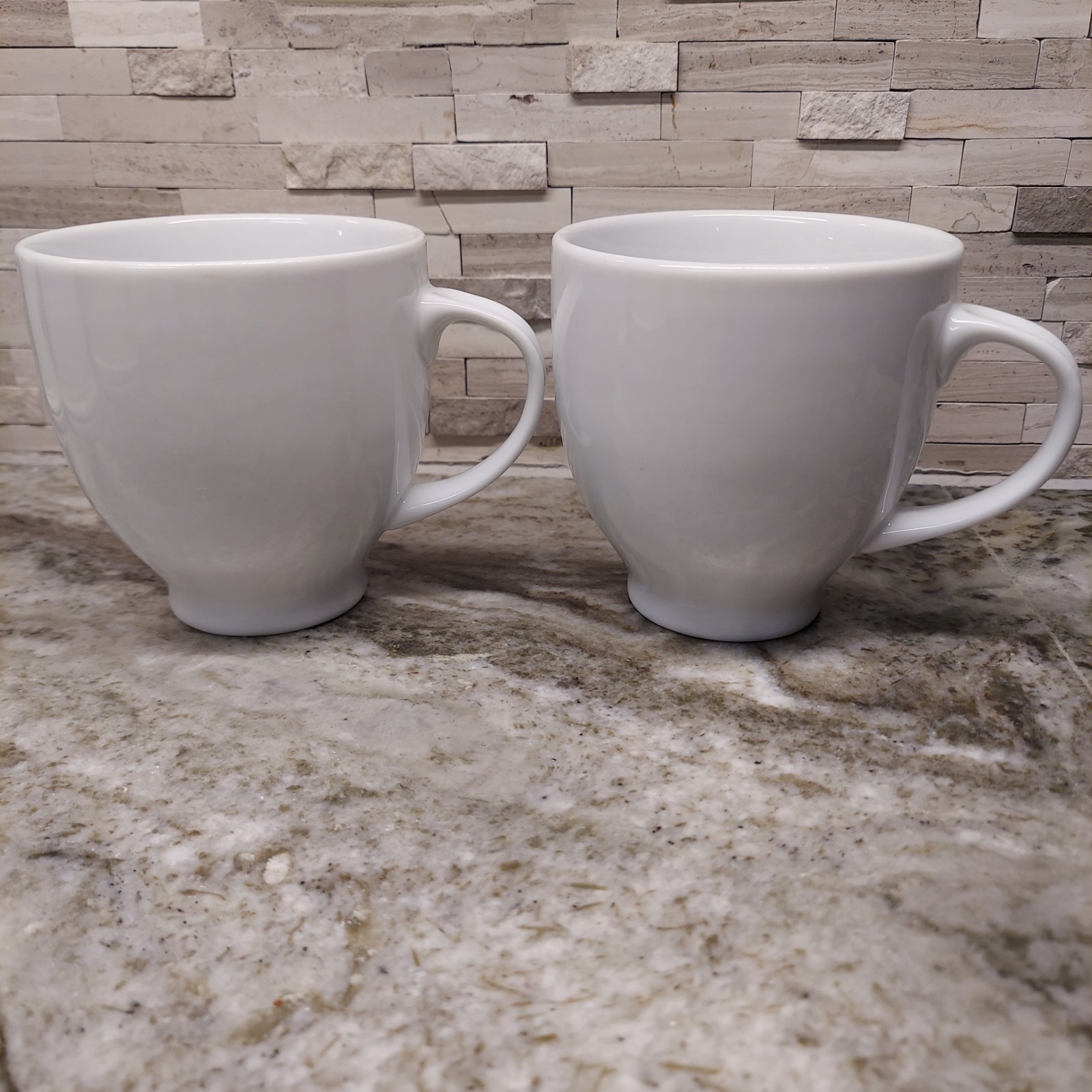 Set of 2 BIA Cordon Bleu Ceramic Coffee Mugs White – Microwave & Dishwasher Safe