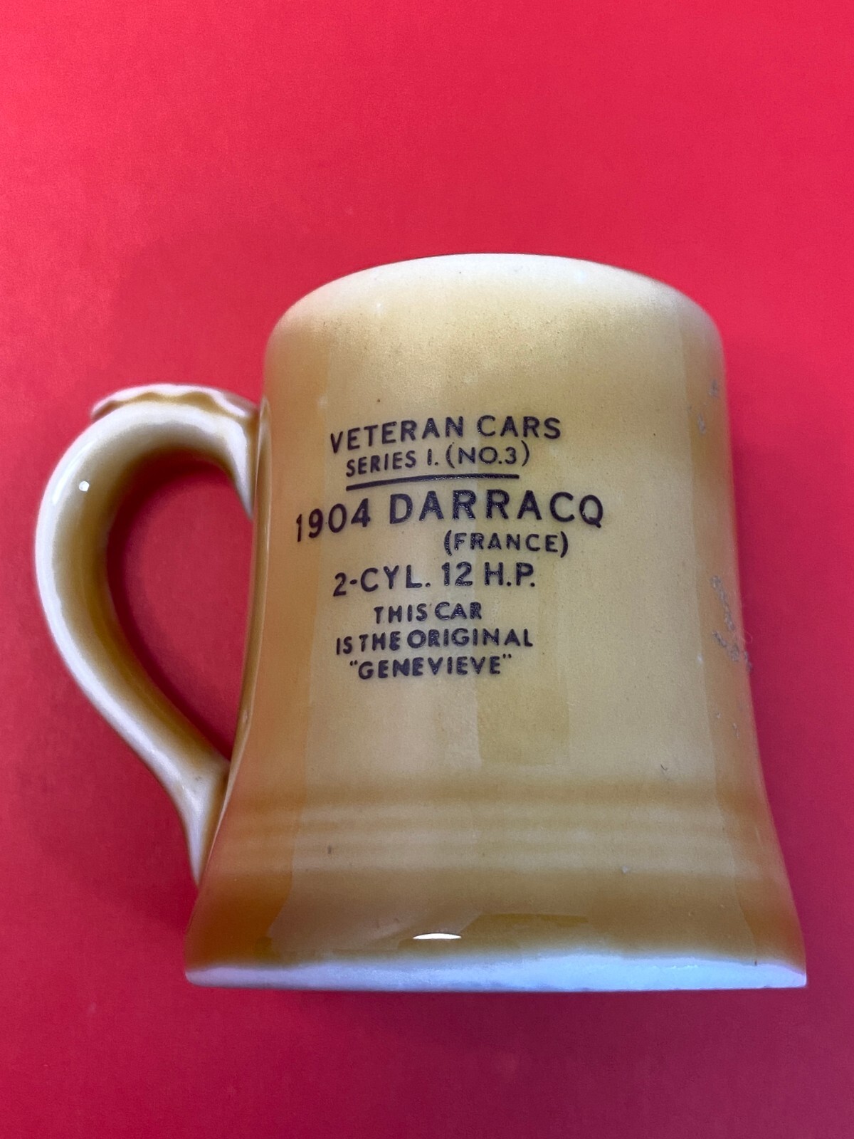 Wade Pottery England, Mug, Veteran Car Series 1 (No 3) DARRACO- IRELAND