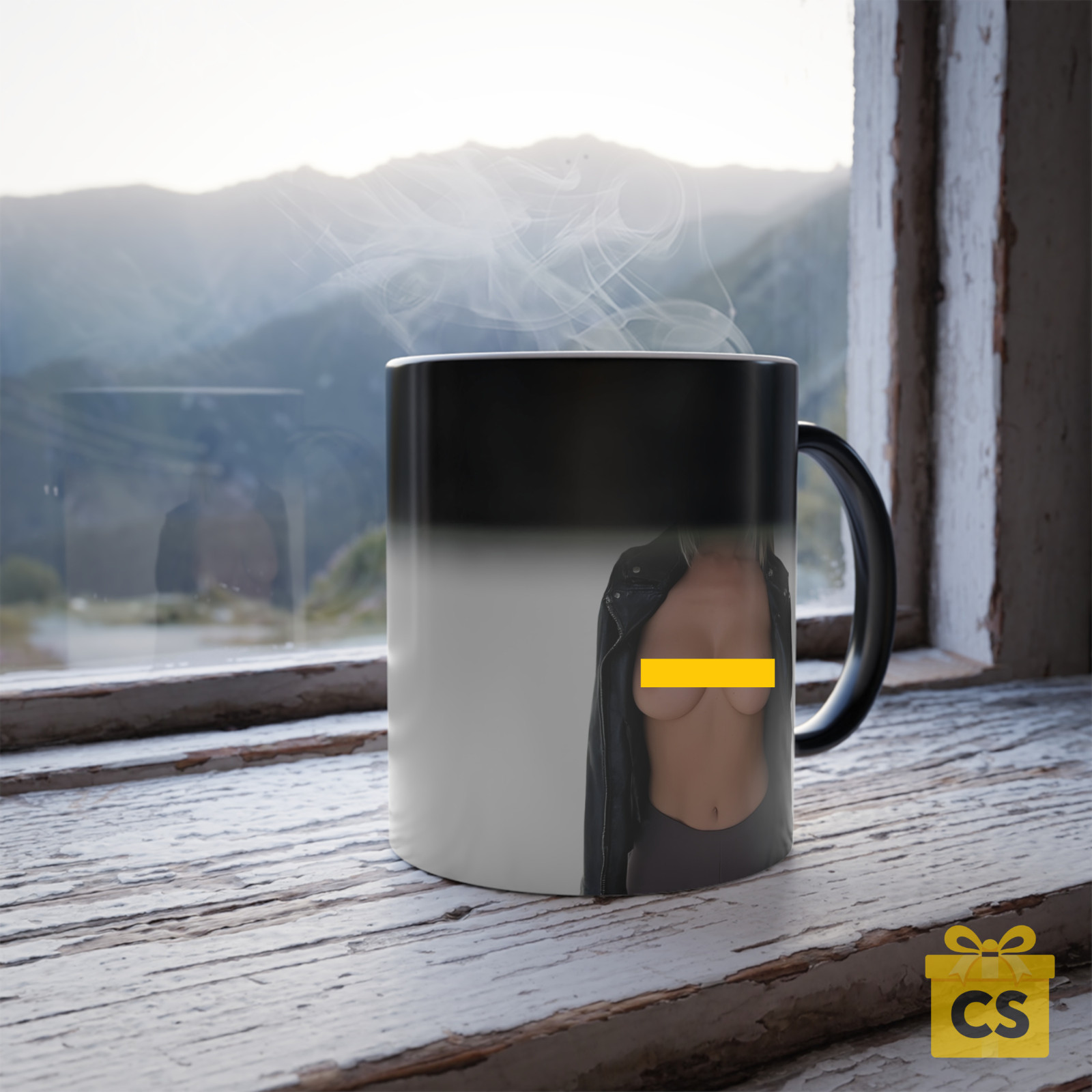 Adult Humor Heat Mug Activated Mature women Photo Cup Prank Gift for men funny