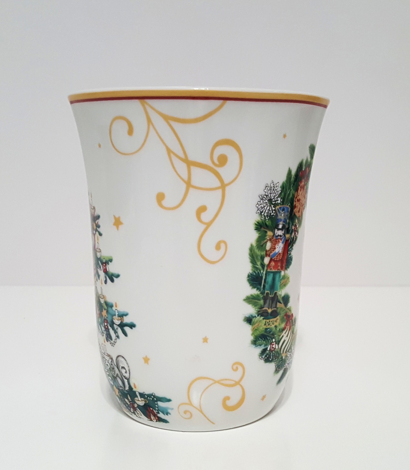 Williams Sonoma Twas the Night Before Christmas Mug 14 OZ NIB Christmas Wreath