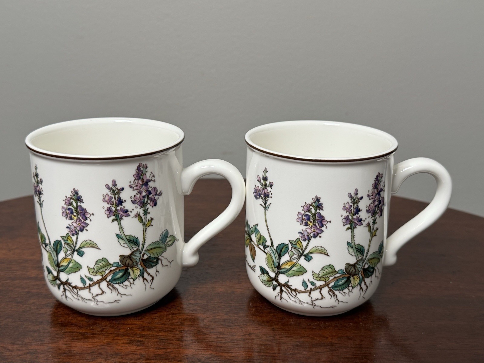 Villeroy & Boch BOTANICA Mug Coffee Tea Veronica Officinalis Set of 2 Mugs MINT