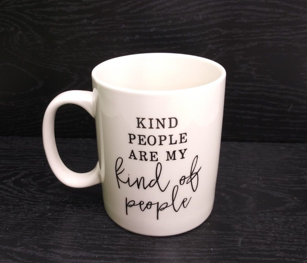 Mug Kind People Are My Kind Of People White 15oz Graham Dunn Script Coffee Cup
