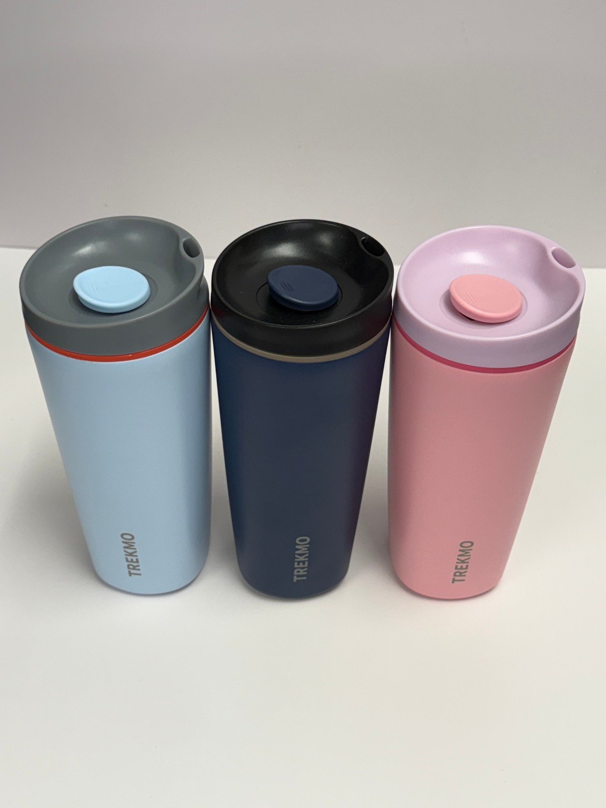 TREKMO 20oz SmoothSip Slider Insulated Stainless Steel Hot and Iced Coffee Trave