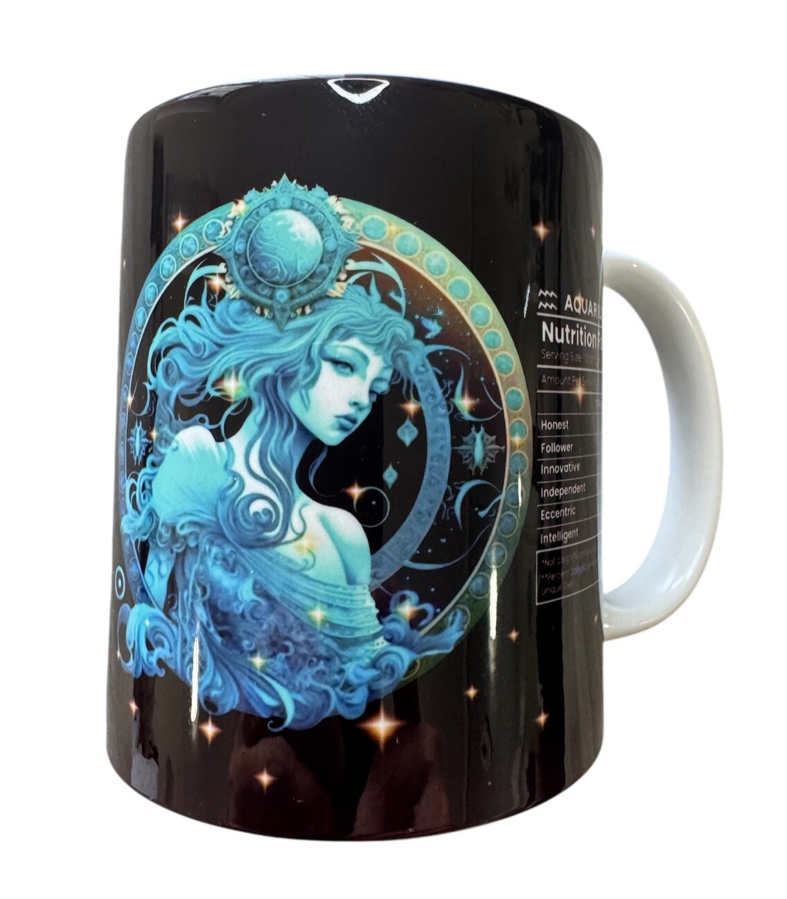Zodiac Nutrition Facts Wrap 11oz Coffee Mug, Great for Gift.