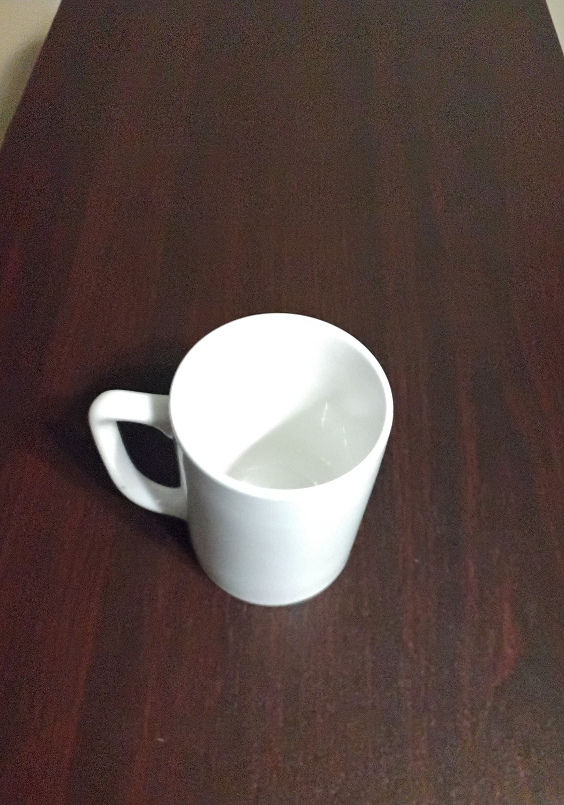 White Ceramic Coffee Mug Solid Color Round 11-20 oz 4.25 in Tall Modern