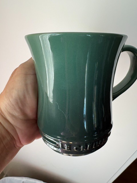 Le Creuset Stoneware Dark Green Flared coffee/Tea Mugs 14oz (Set of 4)