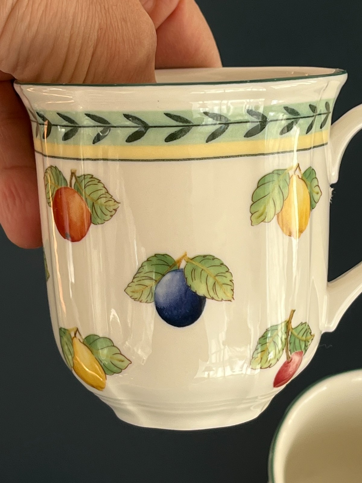 VILLEROY & BOCH LUXEMBOURG FRENCH GARDEN FLEURENCE 3 REGULAR SIZE MUGS