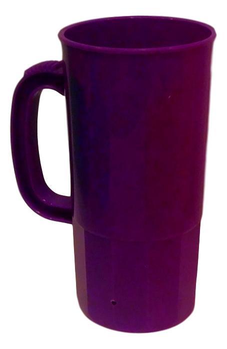 6 Purple 22 Oz Beer Mugs Made USA Lead Free Beer Steins Tops in Quality