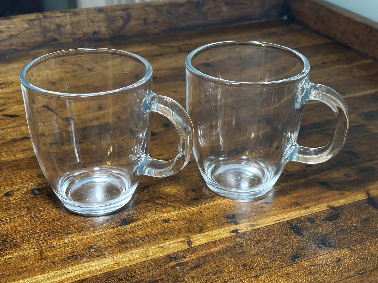 Bodum Set of 2 Bistro Clear Tempered Glass Coffee/Tea Mug Single-Wall 12oz