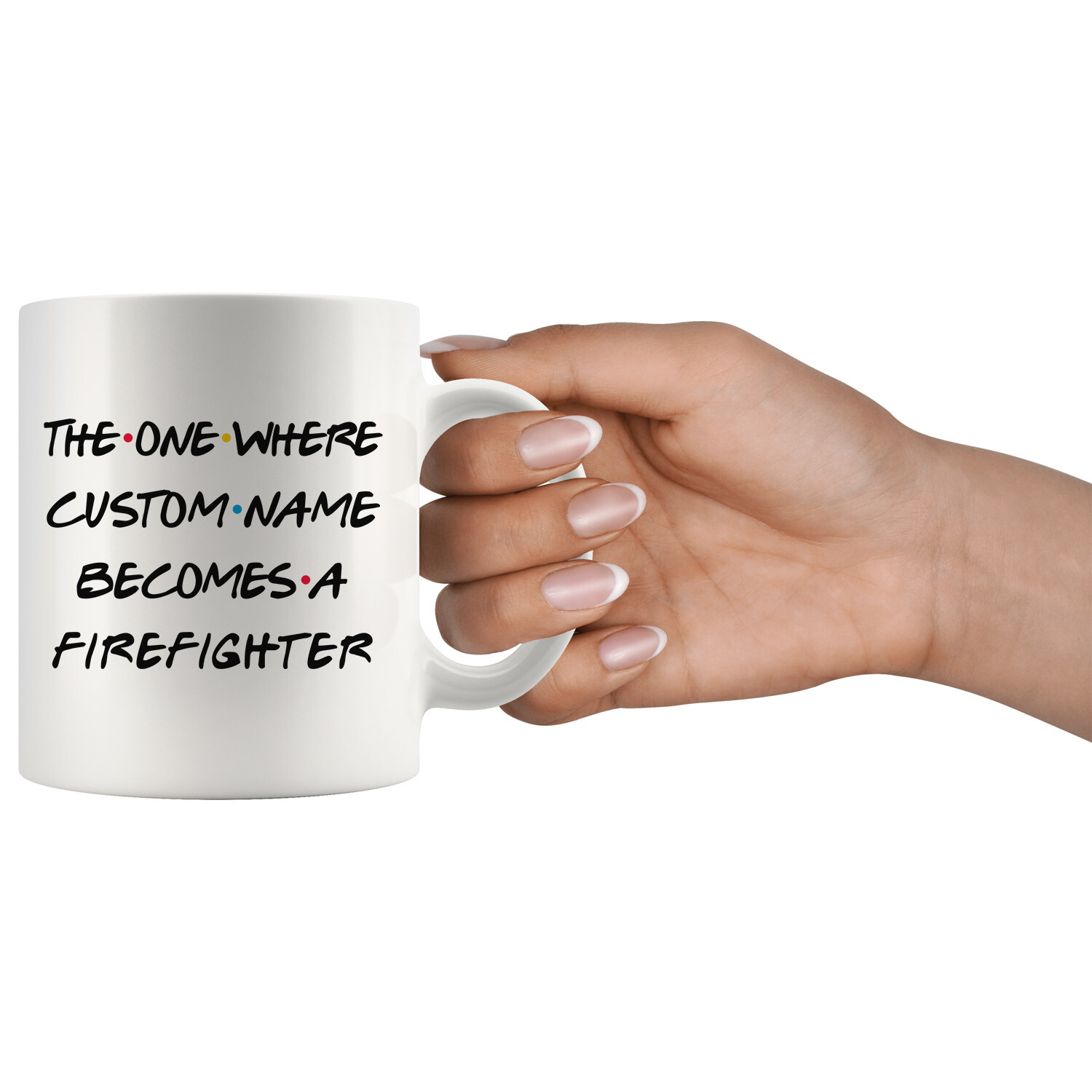 Personalized Firefighter Job Promotion Coffee Mug, Firefighter Appreciation Gift