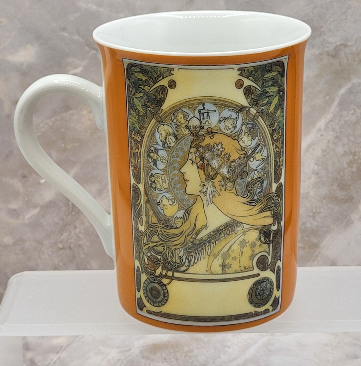 Alphonse Mucha Museum Art Mug Commemorates Mucha’s Art Nouveau Litho. ‘Zodiac’