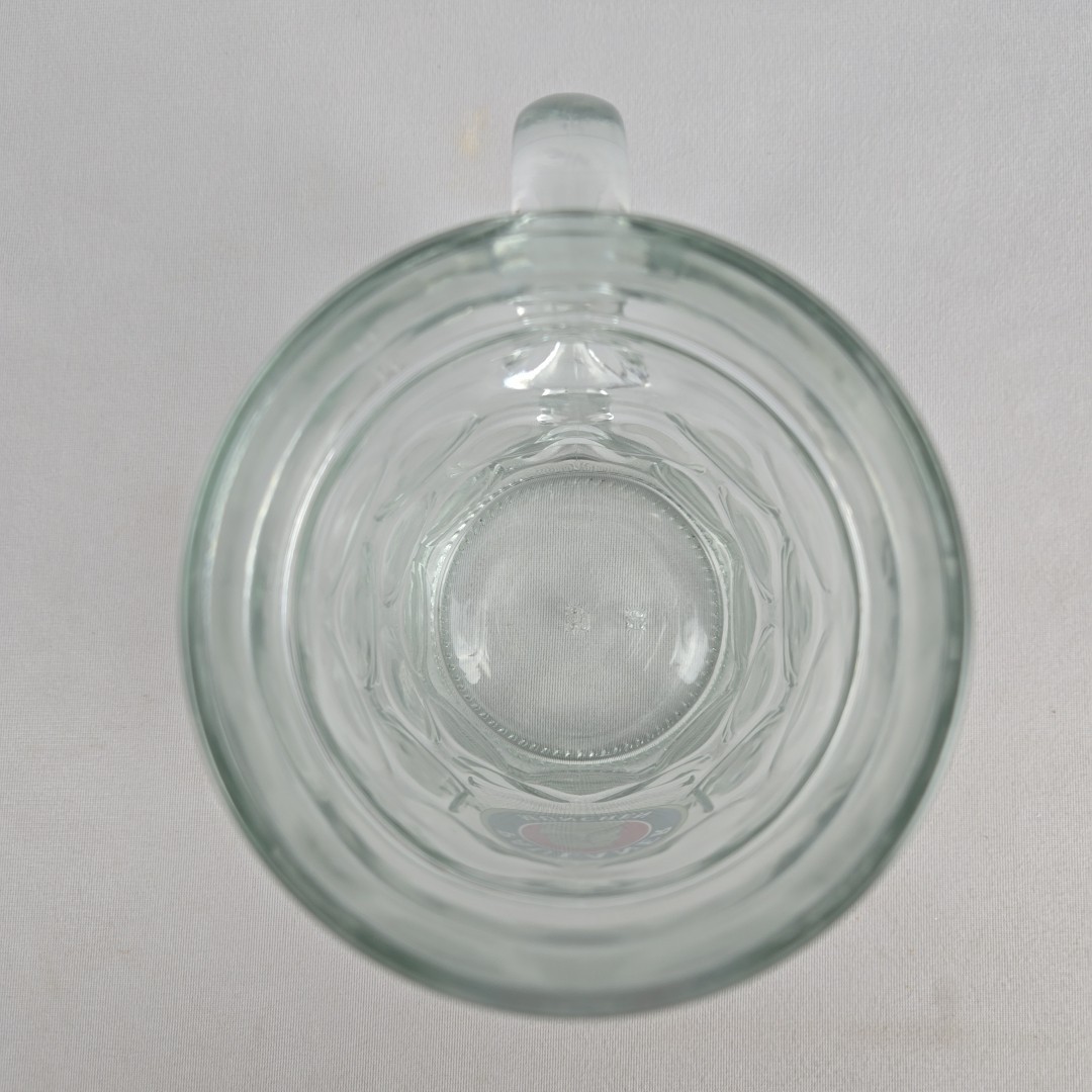 Paulaner Munchen 1 Liter Dimpled Glass Beer Stein Mug German Oktoberfest 8″