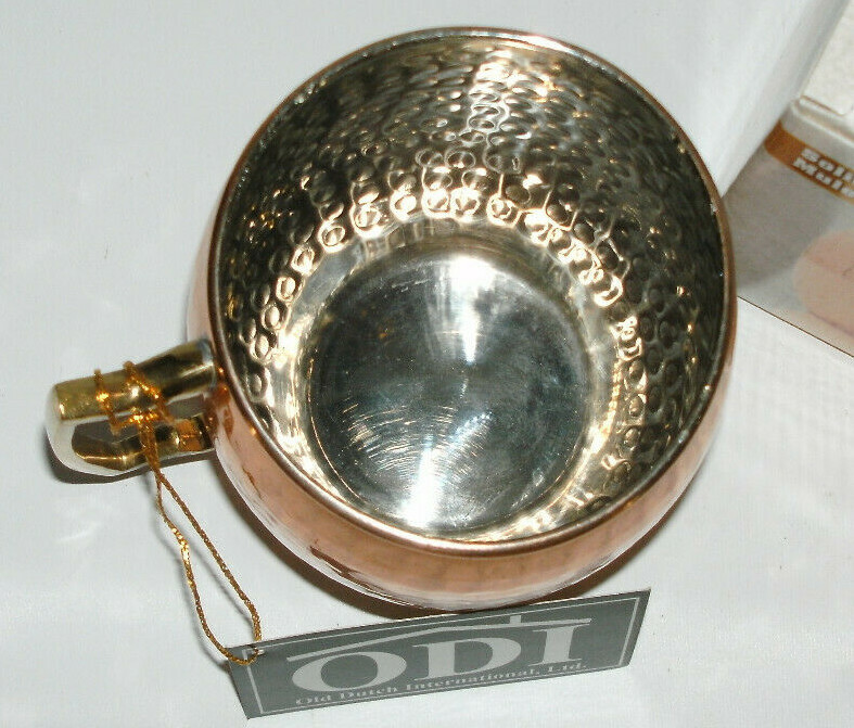 Old Dutch International Solid Copper Moscow Mule Mug Hammered Finish