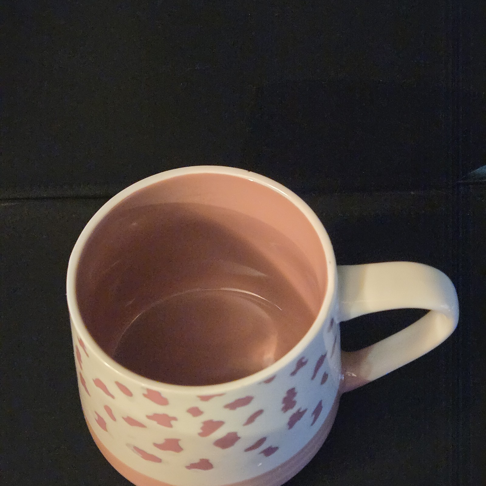 Sheffield Home Ceramic Pink Leopard Print Coffee Mug 16 oz Hot Coco Cup