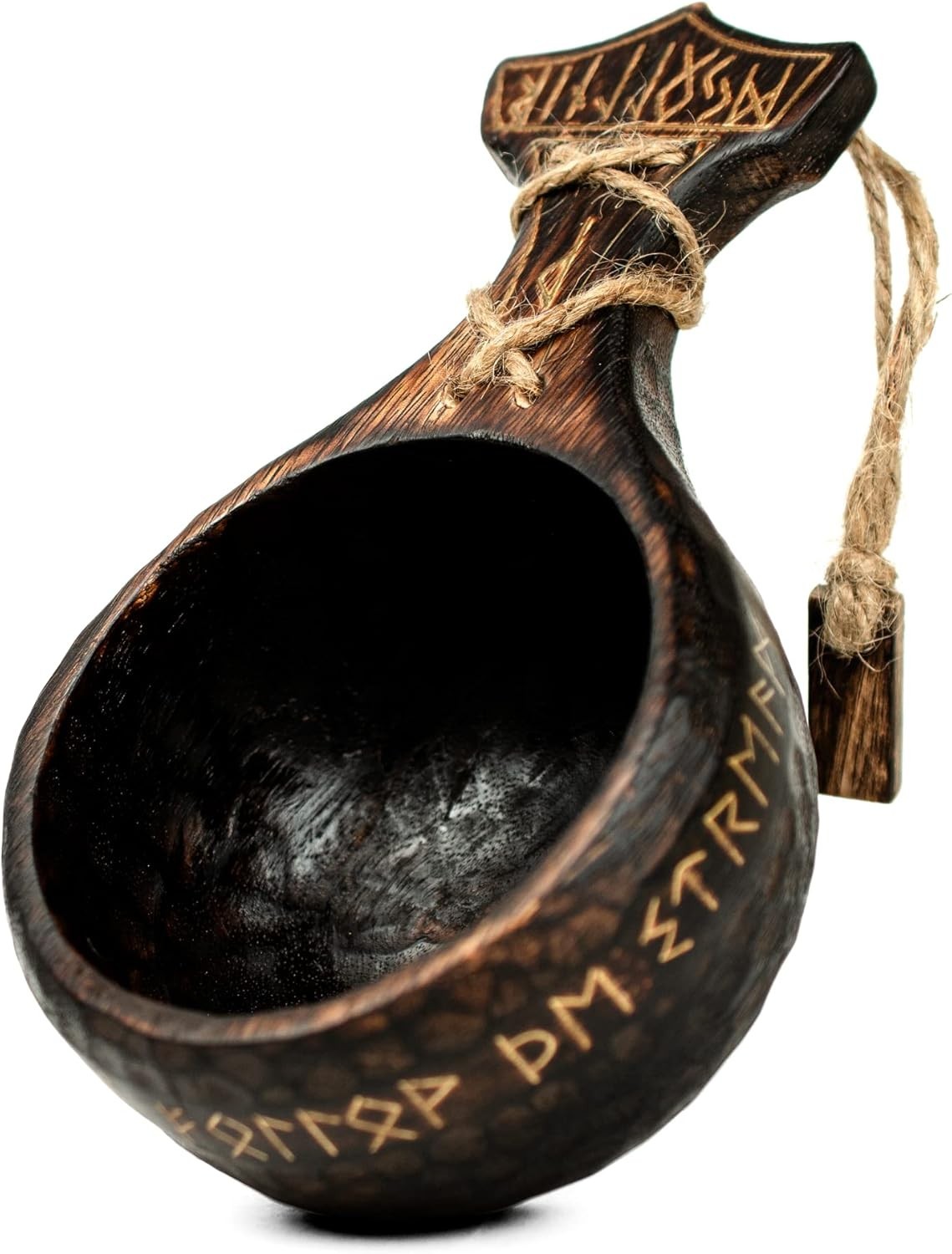 Engraved Kuksa Drinking Cup 18oz – Exquisite Handcrafted Gift for Nature Lovers