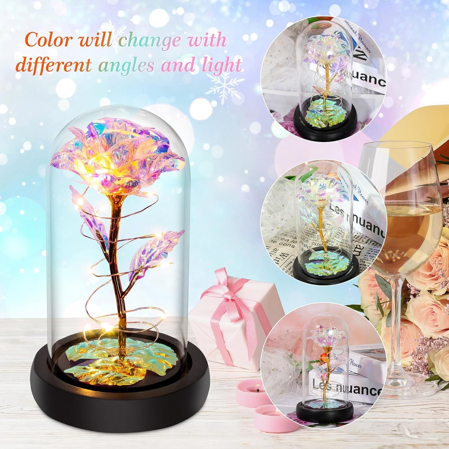 Mothers Day Flowers Gifts for Mom Grandma,Birthday Gifts for Women,Valentines Gi
