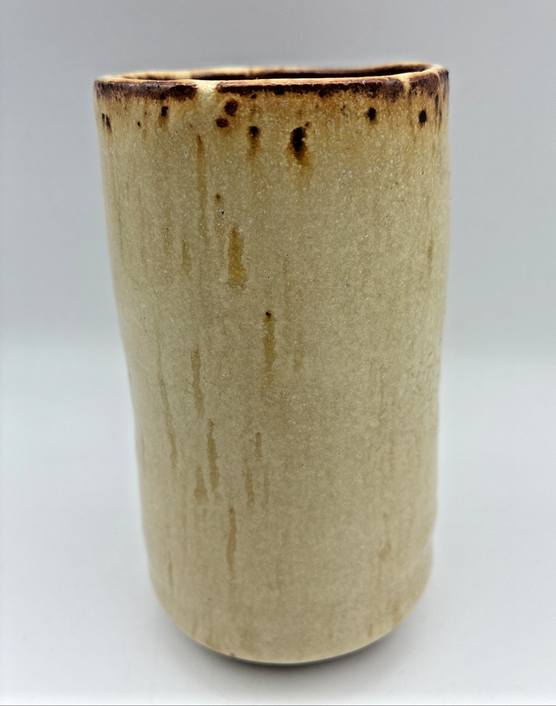 Vintage Handcrafted Brutalist Studio Pottery Mug Cup