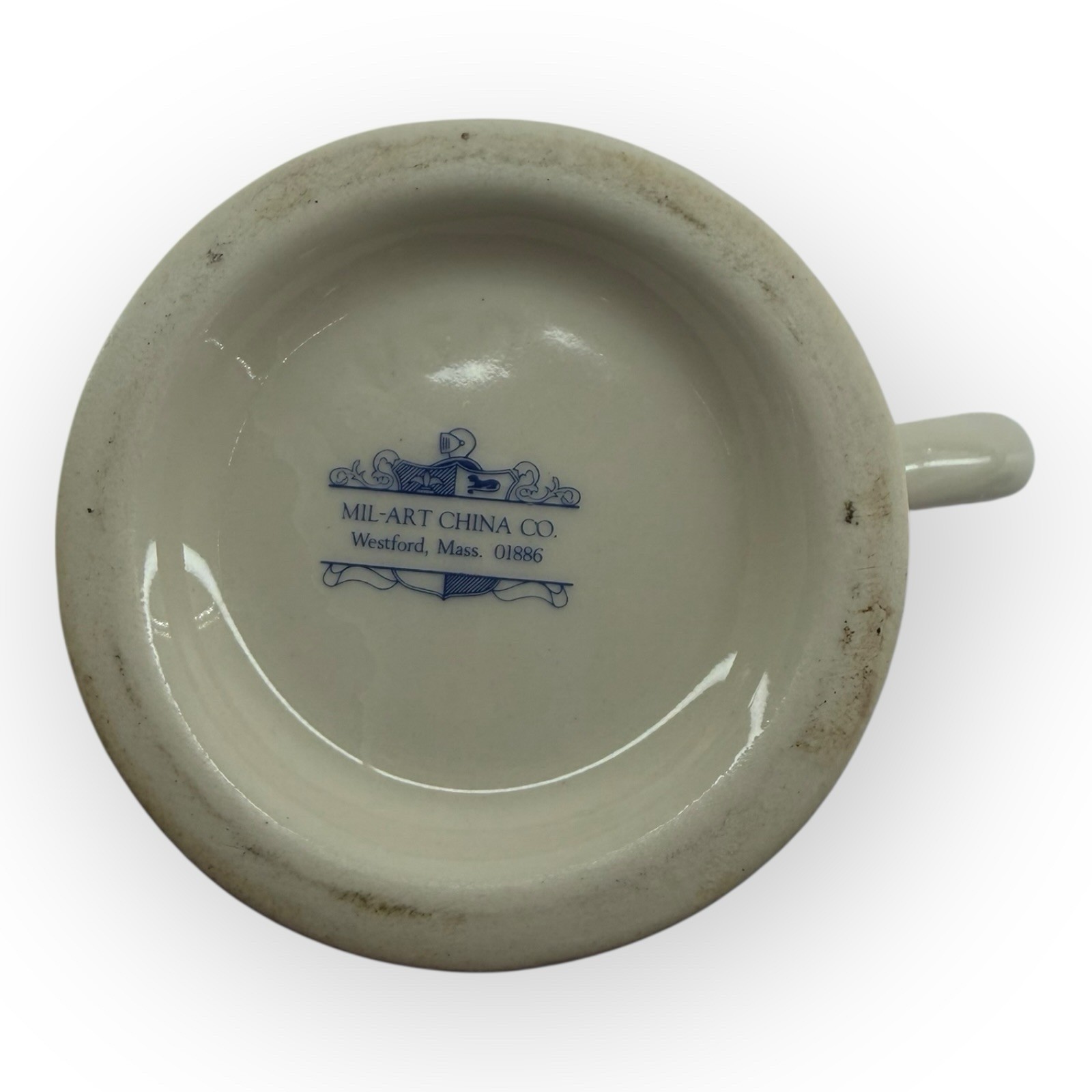 Mil-Art Camp David Presidential Retreat Coffee Mug USA Gold Rim 1980s Vintage