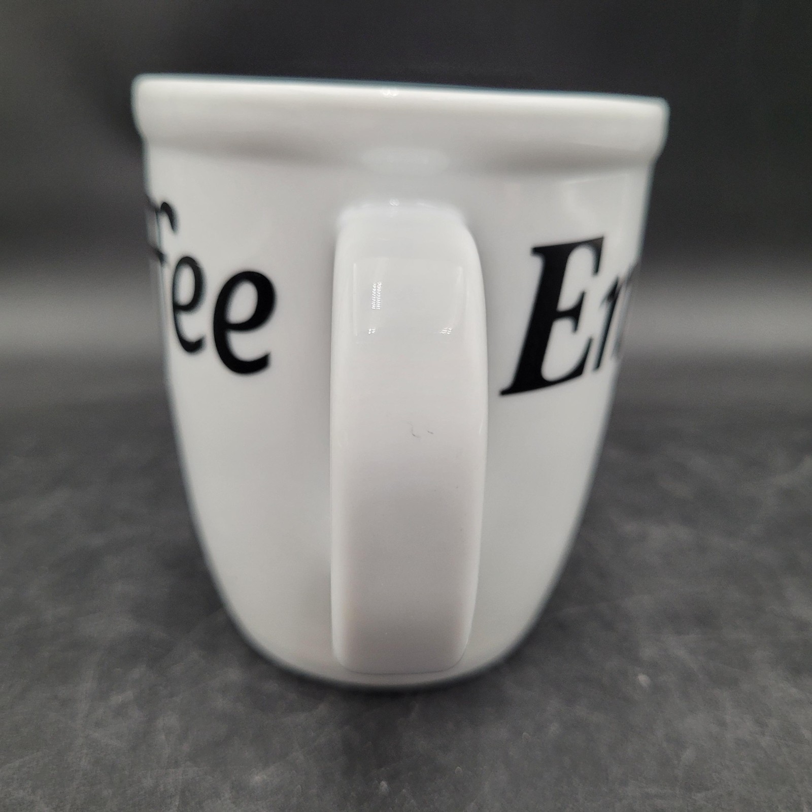 Bodum Danish-Swiss “Enjoy Your Coffee” White Ceramic Coffee Tea Mug Cup