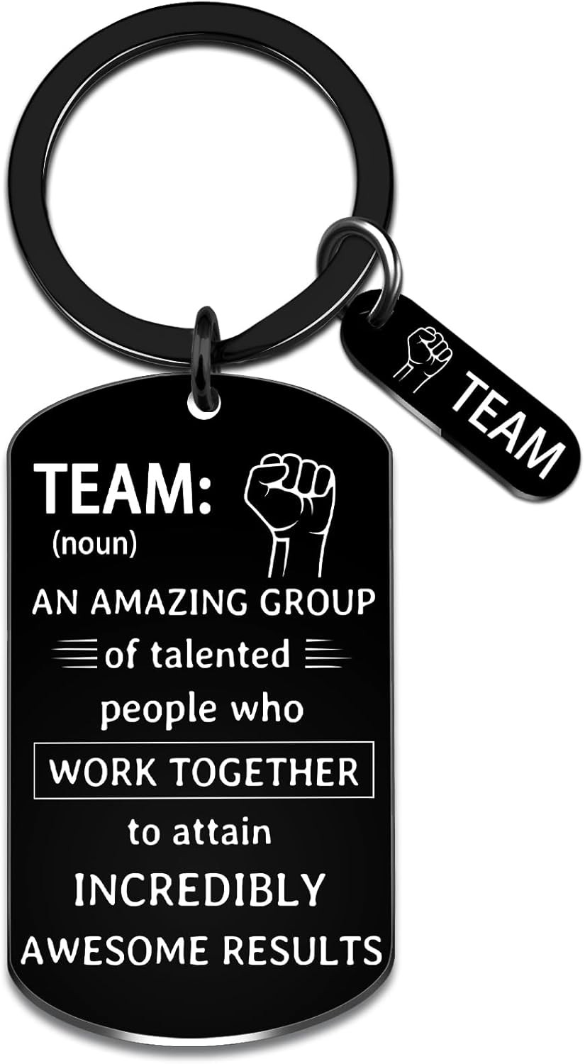 Coworker Stocking Stuffers Team Gift for Coworkers Best Team Ever Keychain Gifts