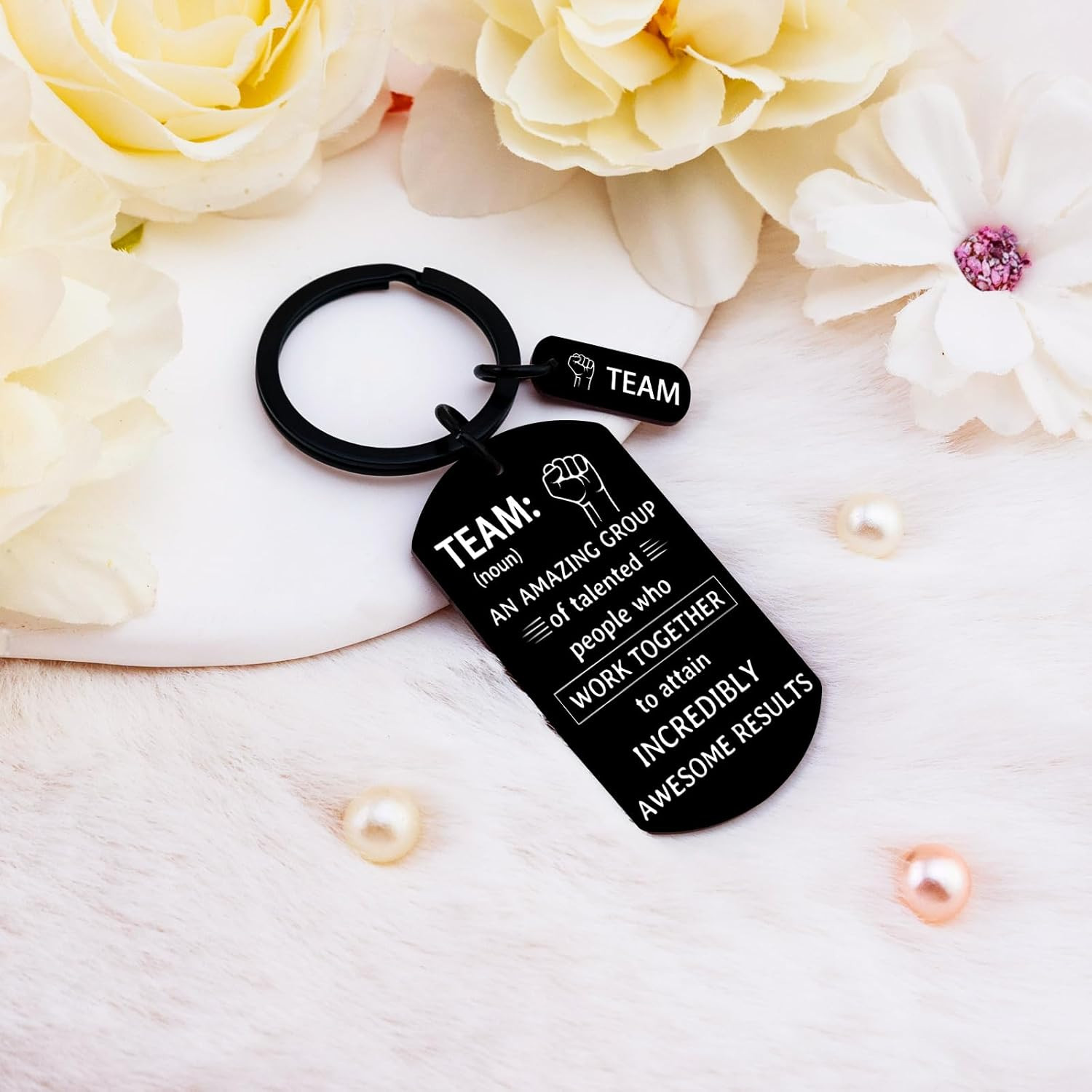 Coworker Stocking Stuffers Team Gift for Coworkers Best Team Ever Keychain Gifts
