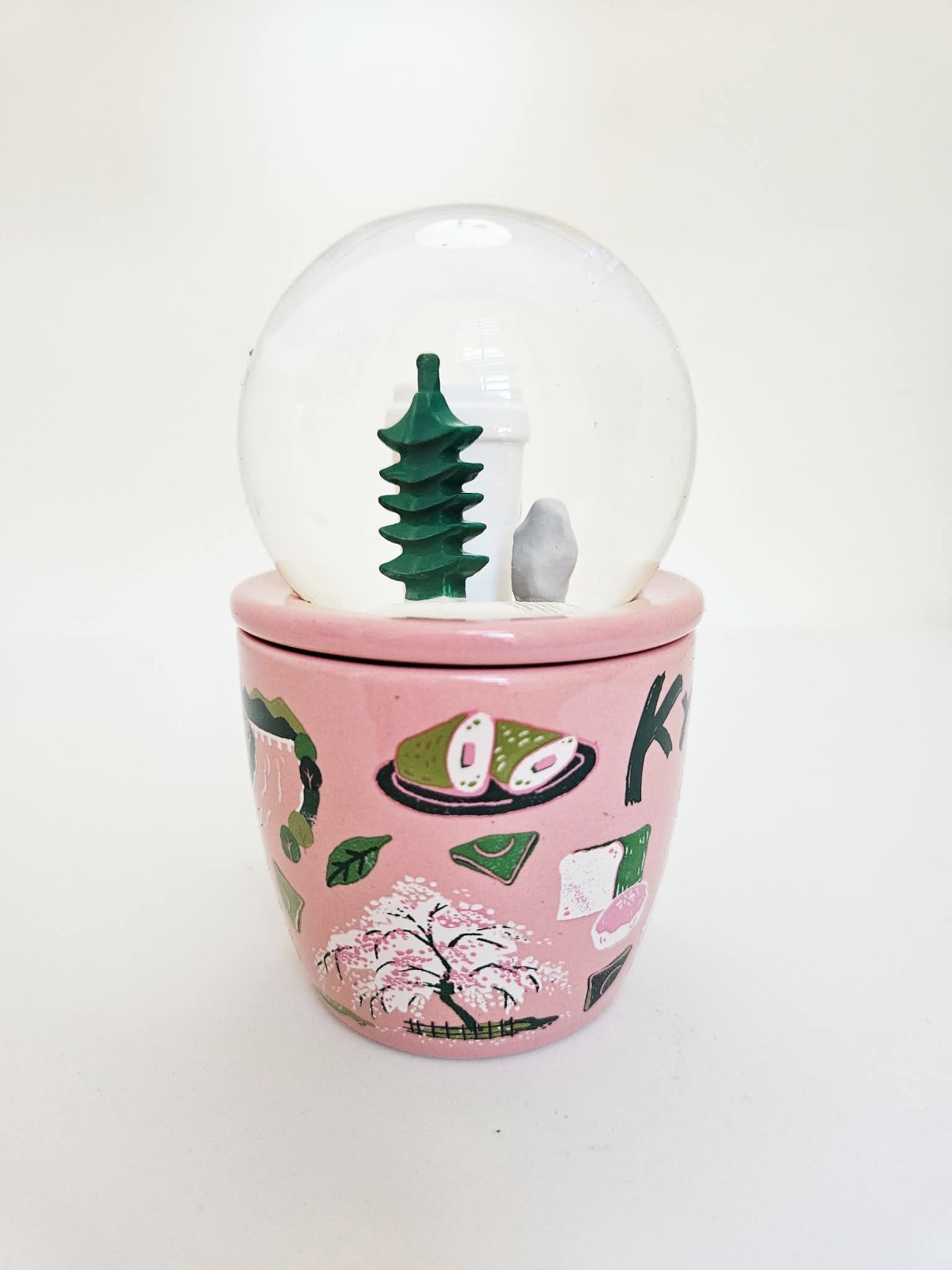 *STARBUCKS* Kyoto Exclusive Collectible Snow Globe Japan Coffee Mug – 3oz – NEW!