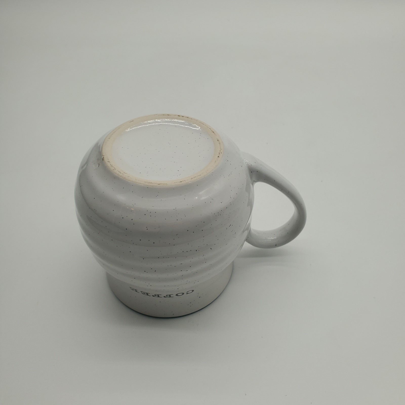 Black and White Speckled Large Coffee Mug