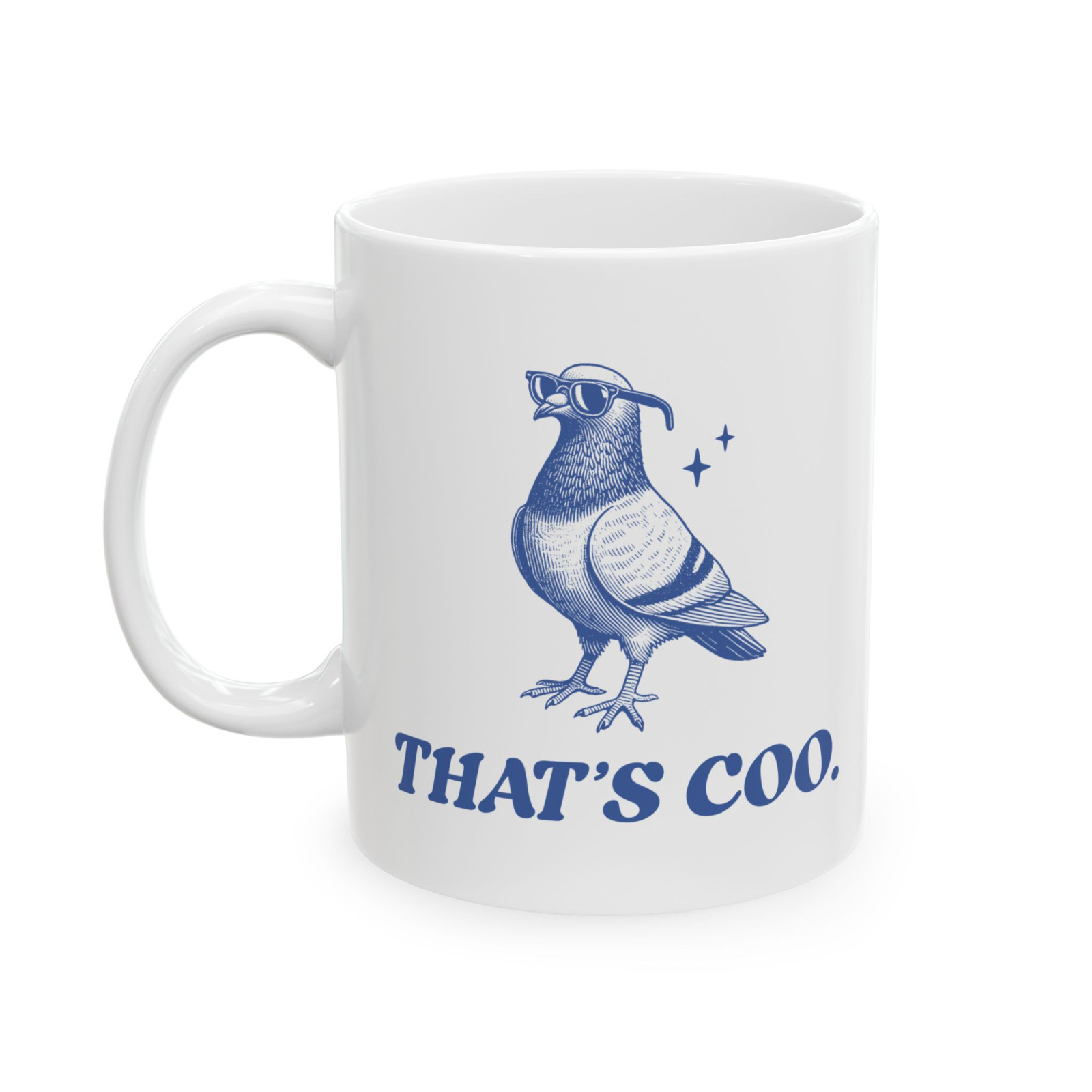 Thats Coo Pigeon Coffee Mug Funny Bird Pun Ceramic Cup Gift