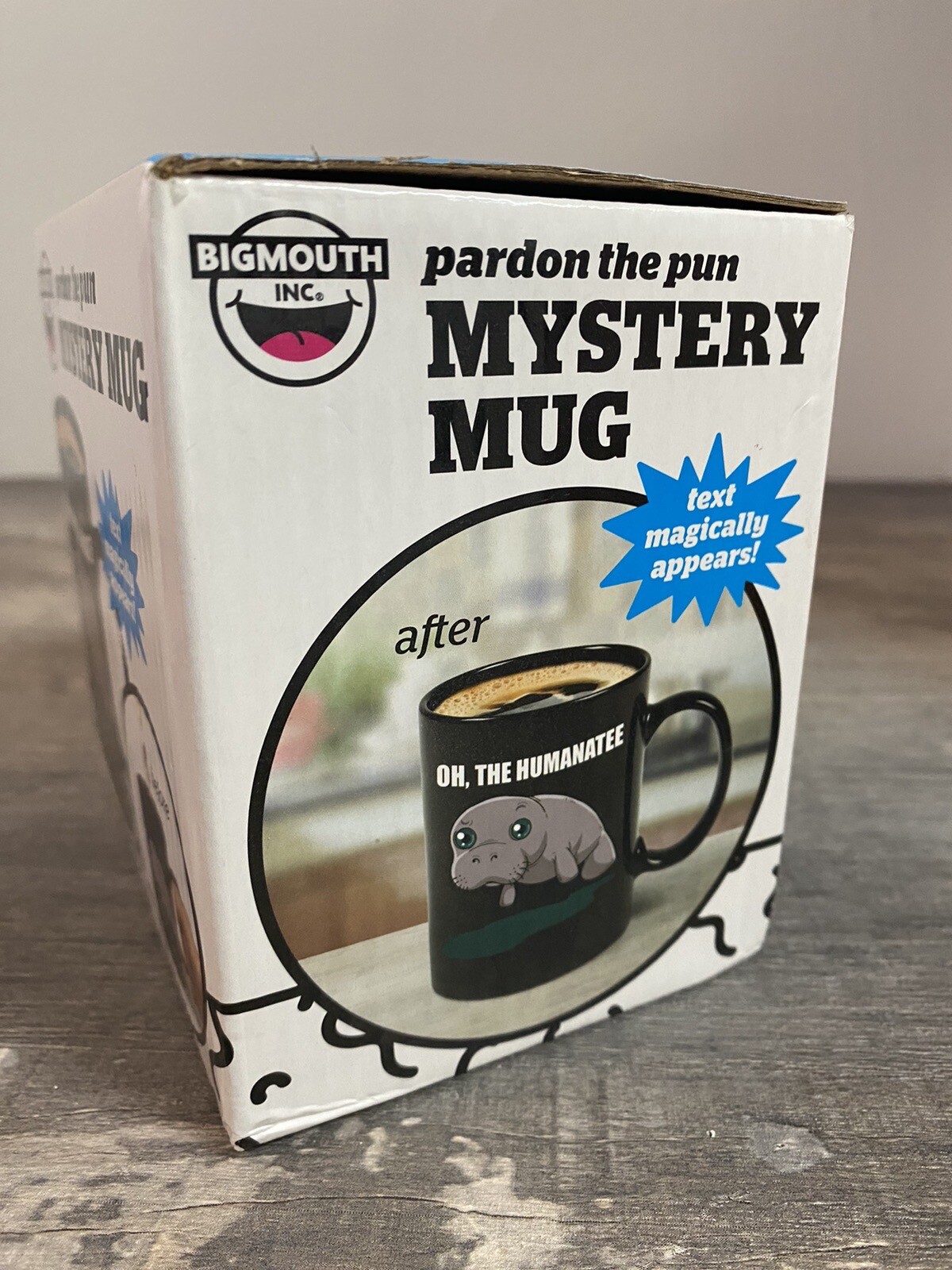BigMouth 16oz Manatee Ceramic Mystery Mug Coffee Cup, Changes When Hot or Cold