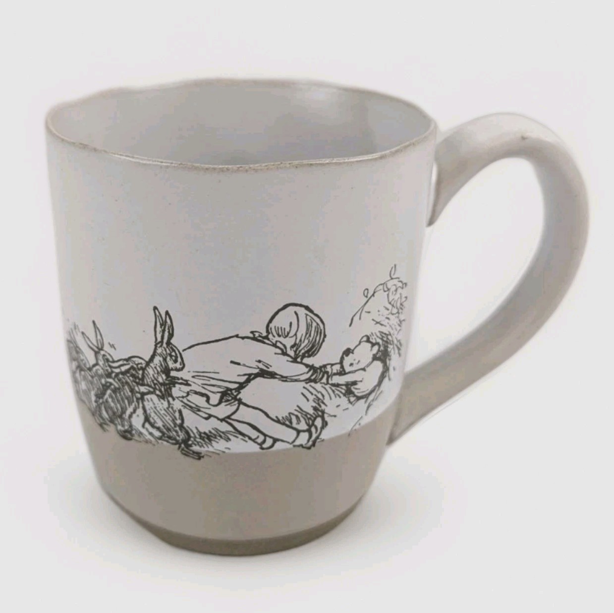 Demdaco MUG Pooh’s Good Day Winnie The Pooh Coffee HEART HANDLE Piglet