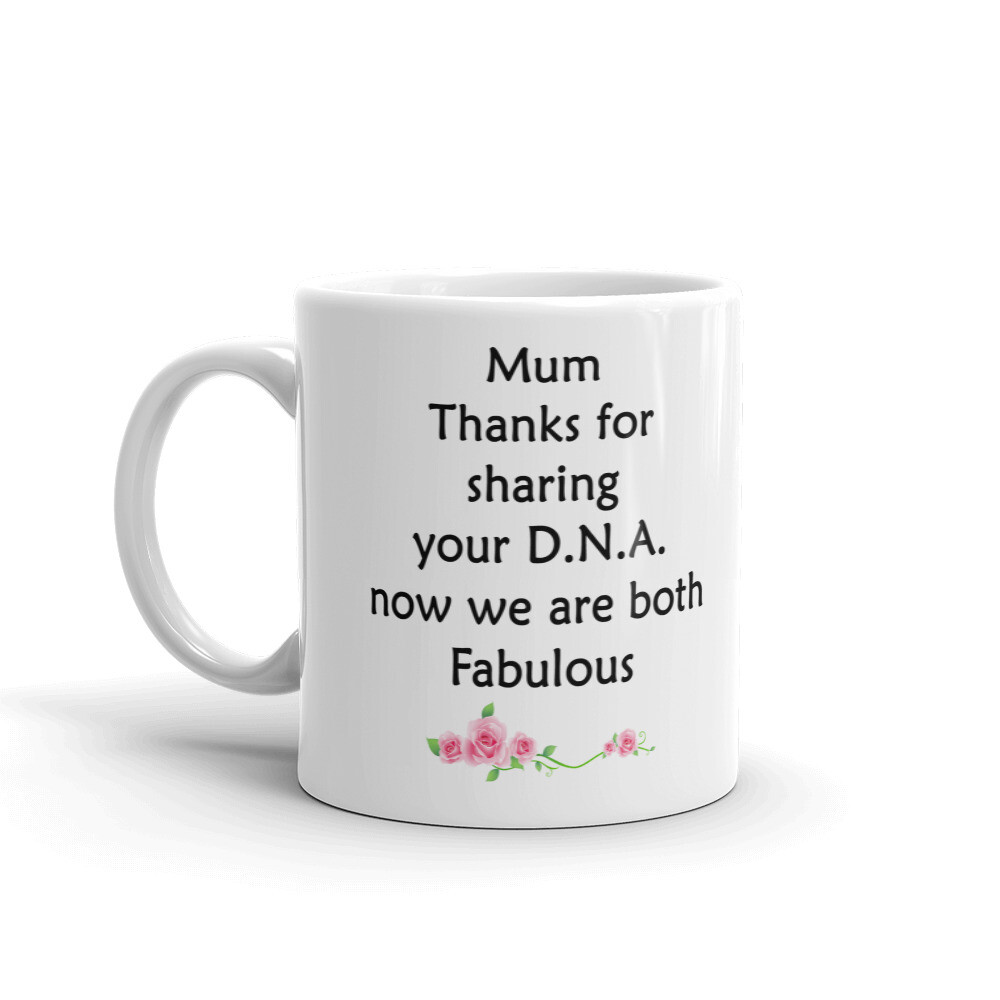 Mum Thanks For Sharing Your D.N.A Coffee Tea Ceramic Mug Office Work Cup Gift