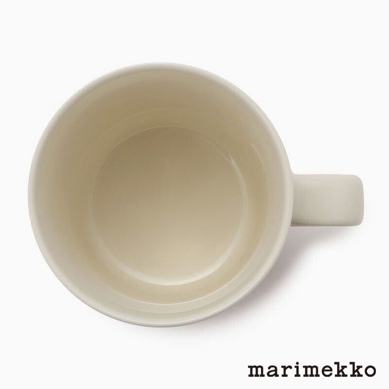 Marimekko Unikko Mug Pink x Beige 8×9.5cm 250ml – 2023 Spring Limited Japan