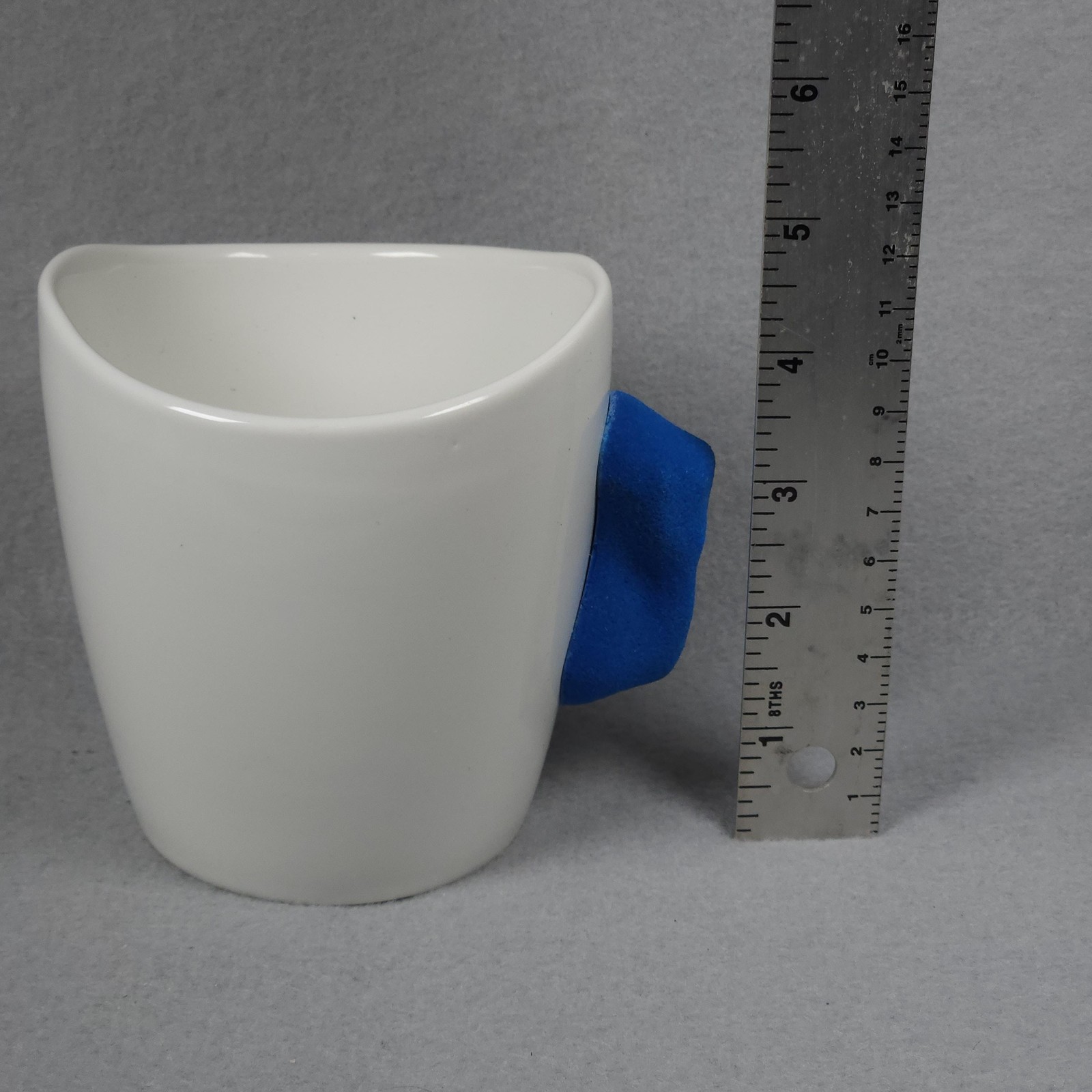Two Stones Rock Climbing Mug White Blue Ceramic Cup Gift For Climbers Hold Fun