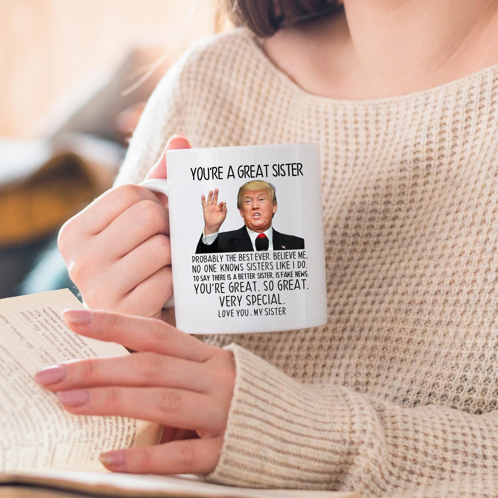 Aurahouse You’re A Great Sister Mug, Funny 11 Ounces