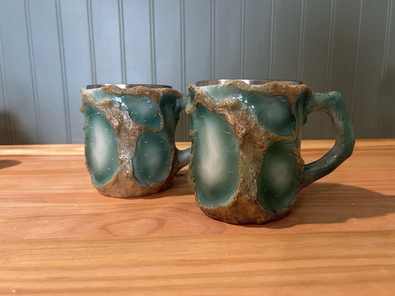 Geode Resin Mug Set w/ Stainless Steel Insert- Crystal Fantasy Barware