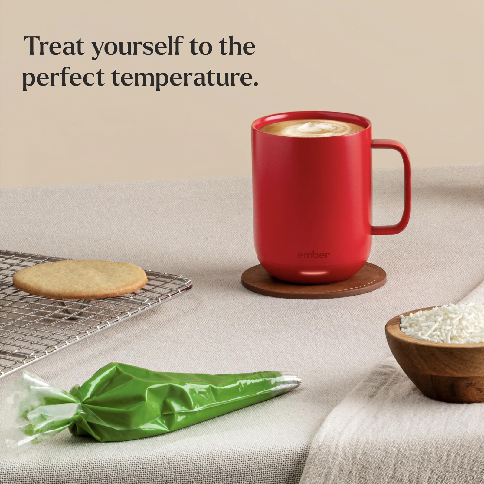 Ember Temperature Control Smart Mug 2 Heated 10 oz Coffee Mug – Red