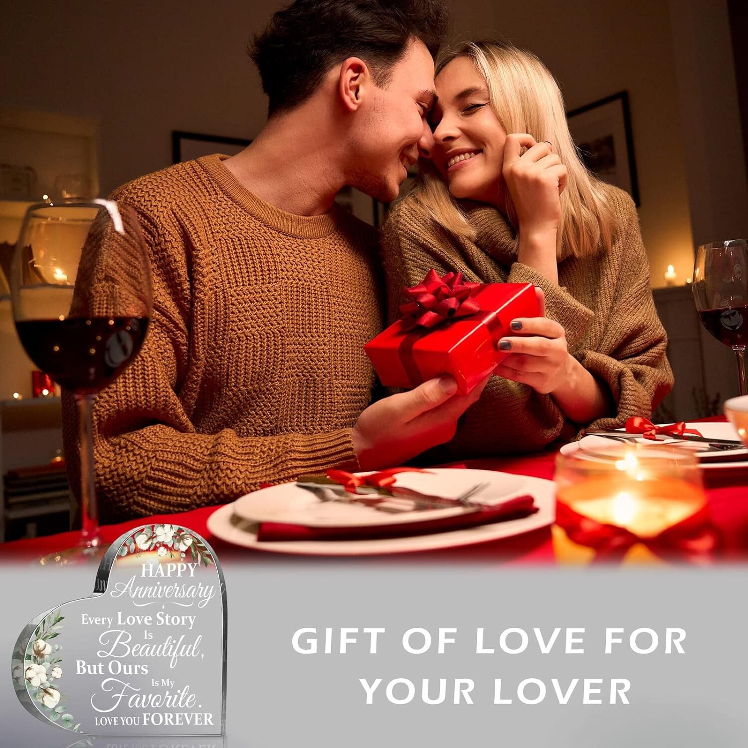Wedding Gift for Her Years of Marriage Gift Happy Anniversary Present for Woman