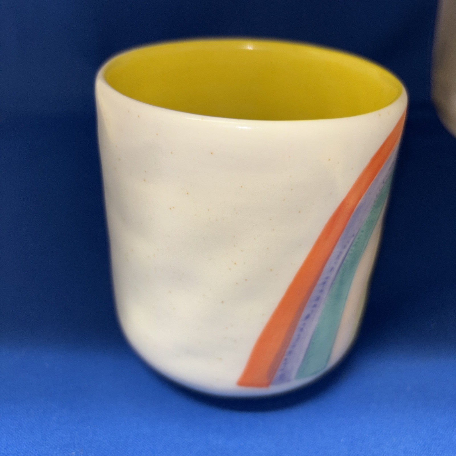 Anthropologie Make Your Own Magic Rainbow Mug 3.75 In X 3.5 In