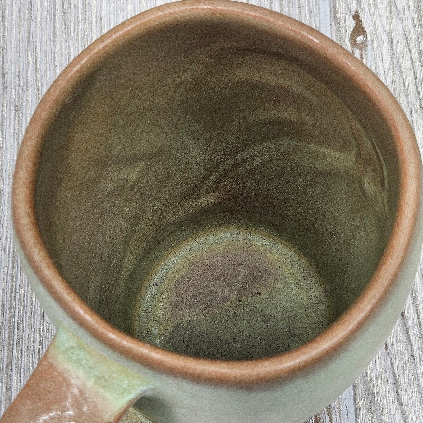 Frankoma 5M Prairie Green Pottery Mug Stein Vintage Mid Century Modern Sapulpa