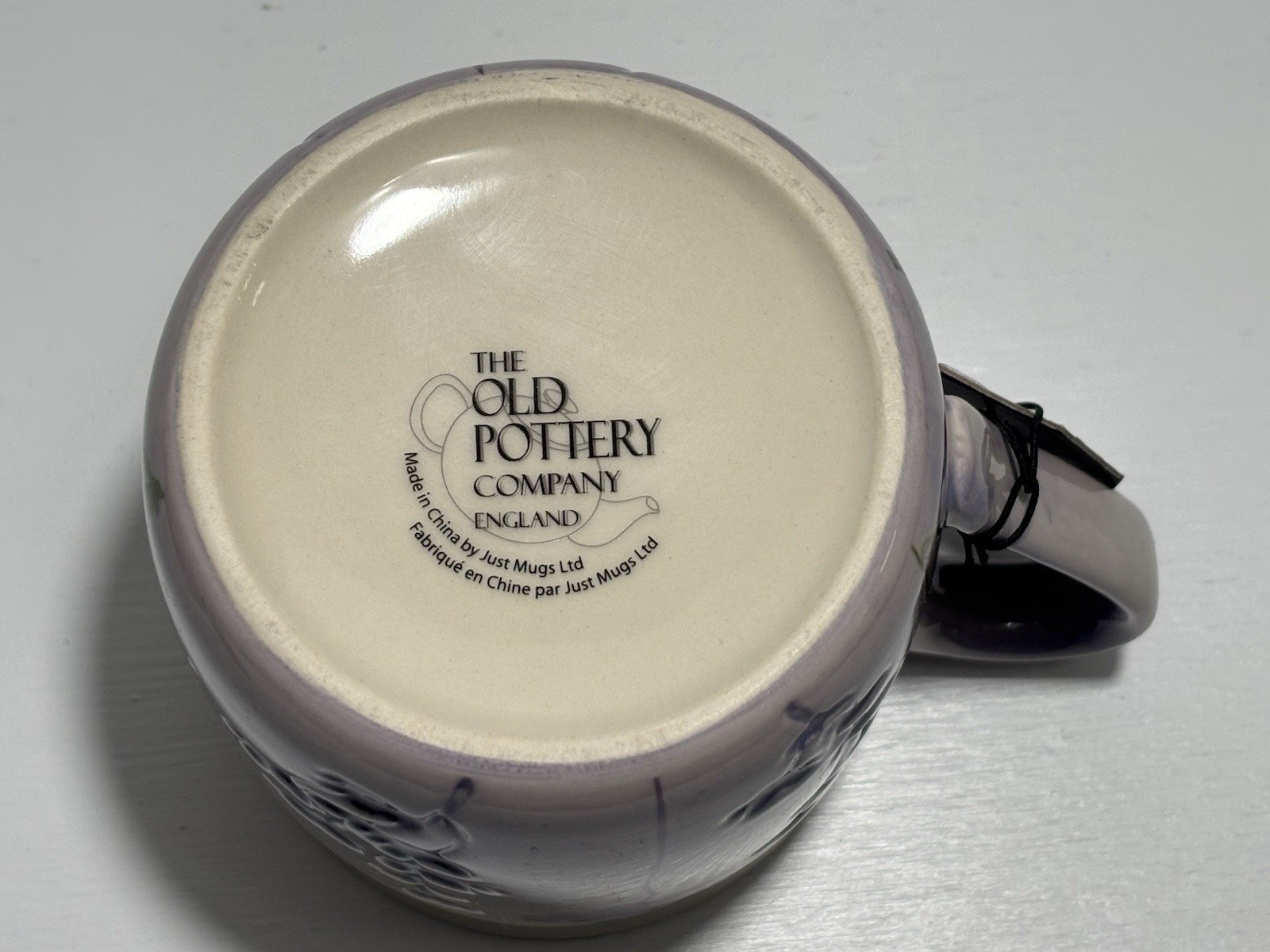 The Old Pottery Spring Flowers Floral 19 Fl Oz Purple Ceramic Coffee Mug Gift