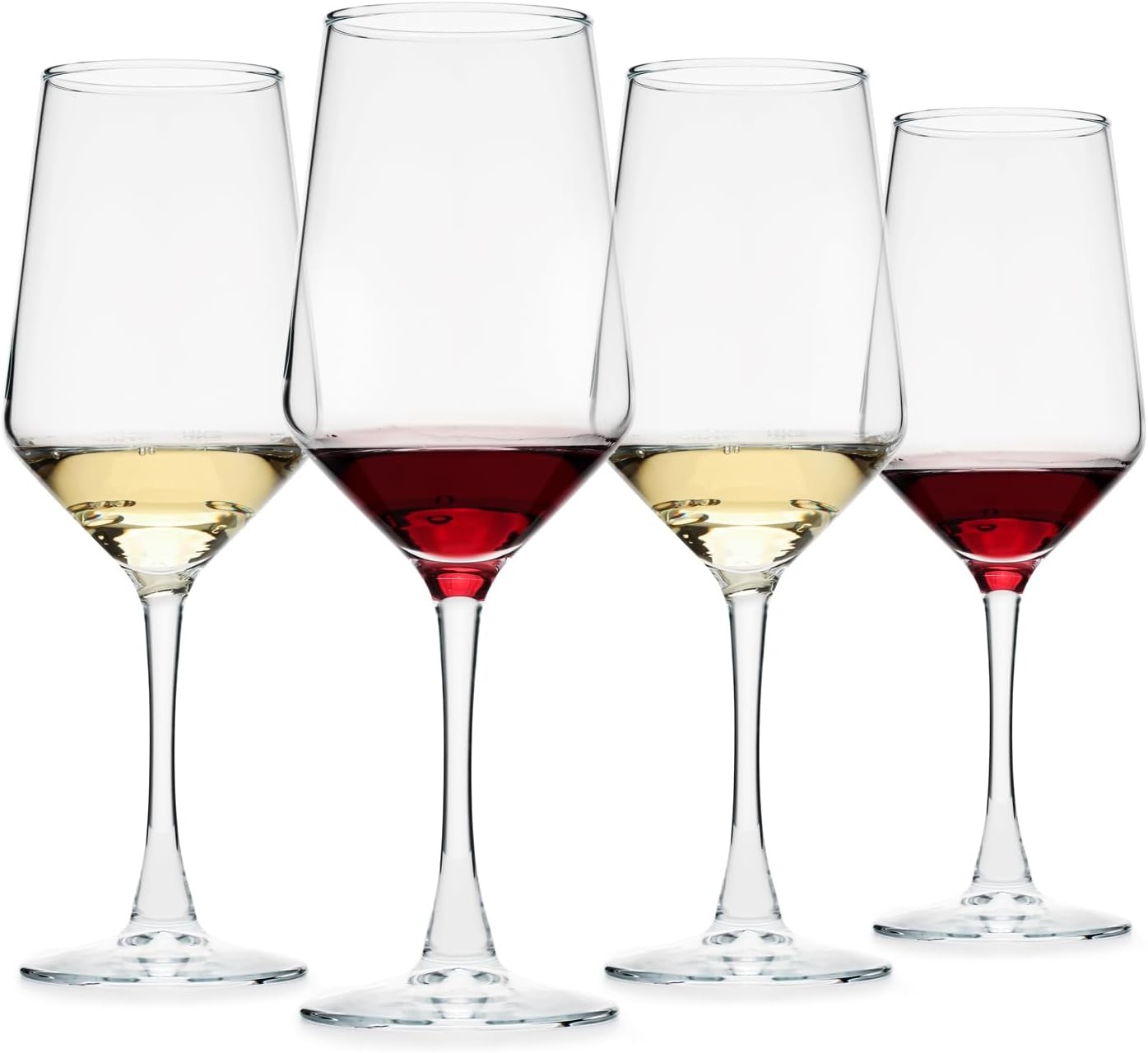 Wine Glasses Set of 4, 13.5oz Red White Wine Glasses,Lead-Long Stem Wine